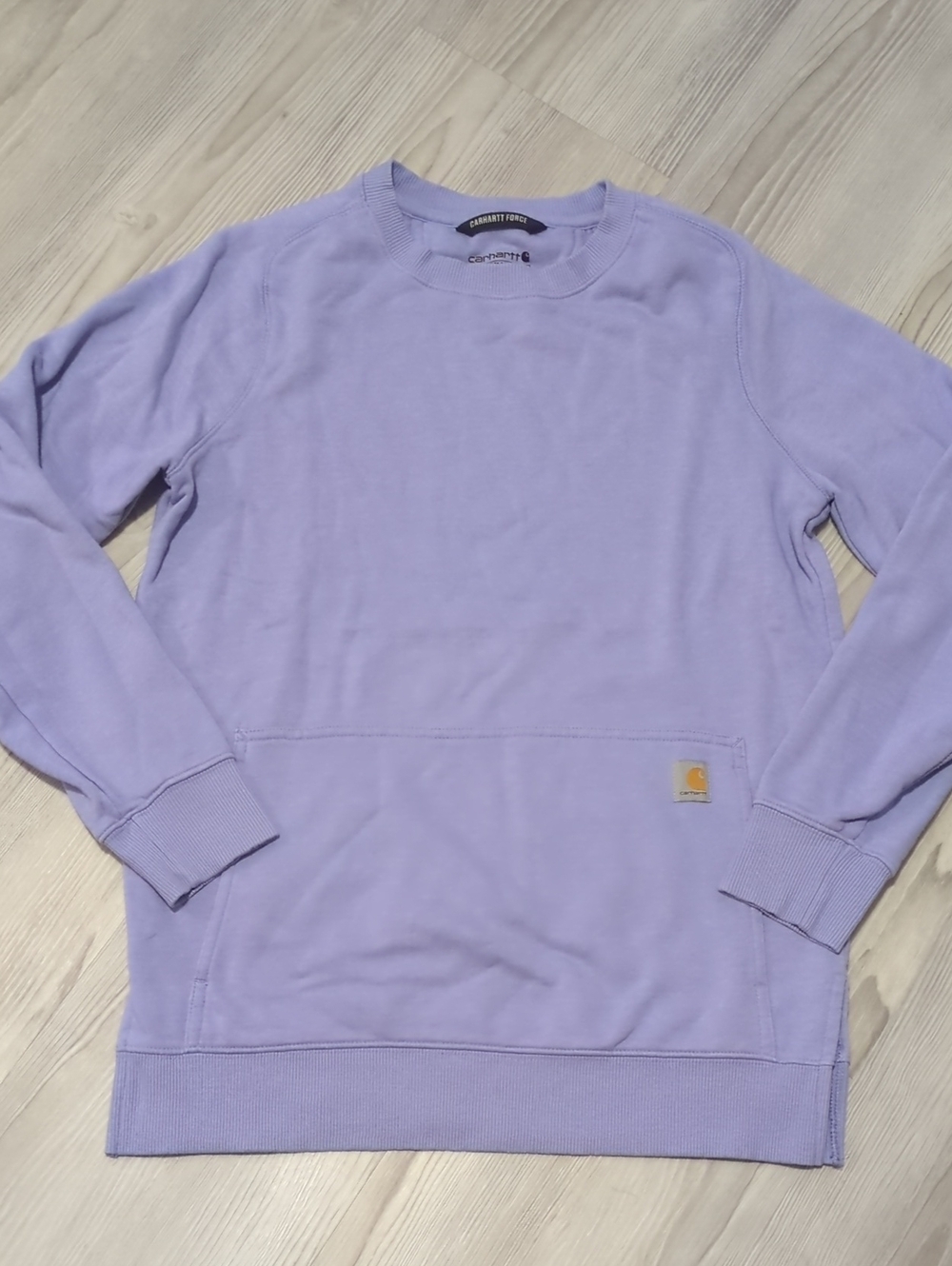 Carhartt Force Women's Small Lavender Purple Relaxed Fit Sweatshirt